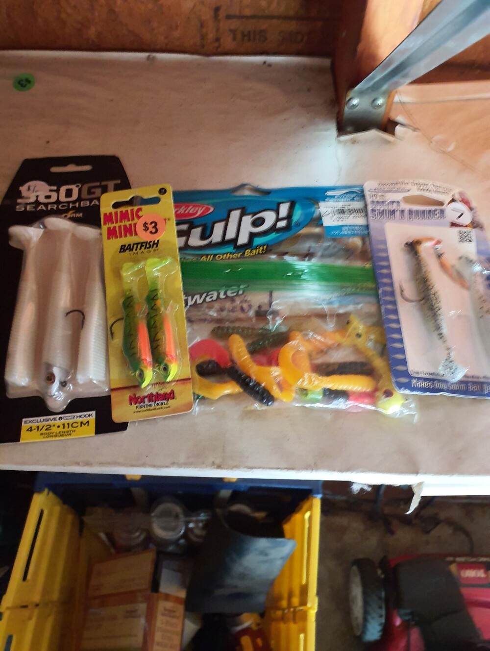 Assorted Soft Plastic Fishing Baits - Bright Multi-Color Pack